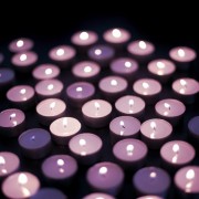 Pink tinted candles